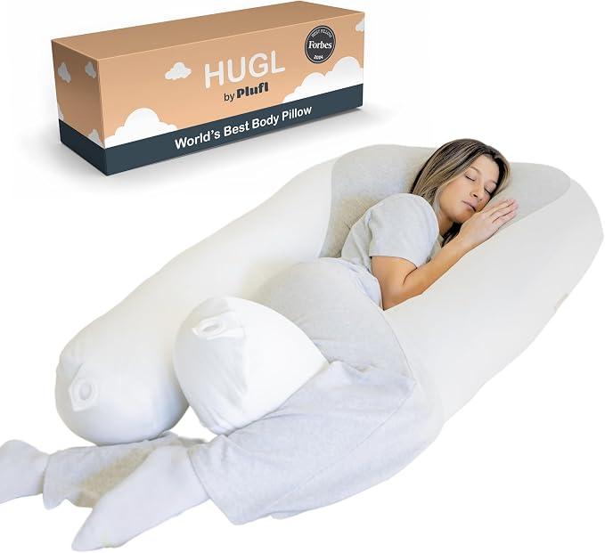 Plufl Hugl Cooling Body Pillow for Adults Made by Plufl