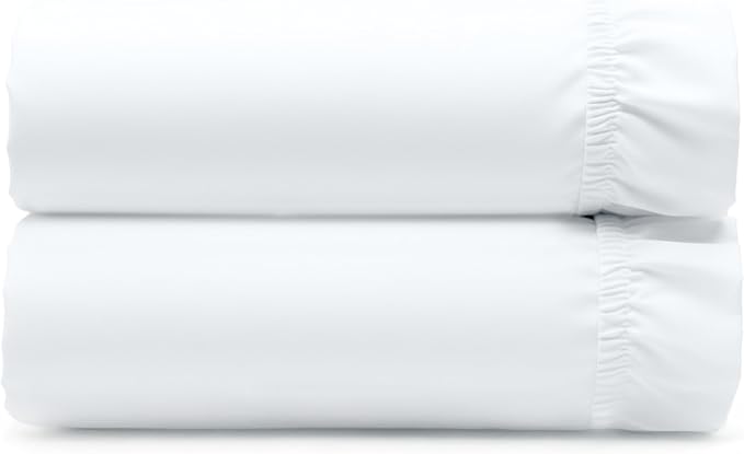 2 Cotton Twin XL Fitted Sheets, 400 Thread Count 100% Cotton Fitted Sheets by CaliforniaDesignDen