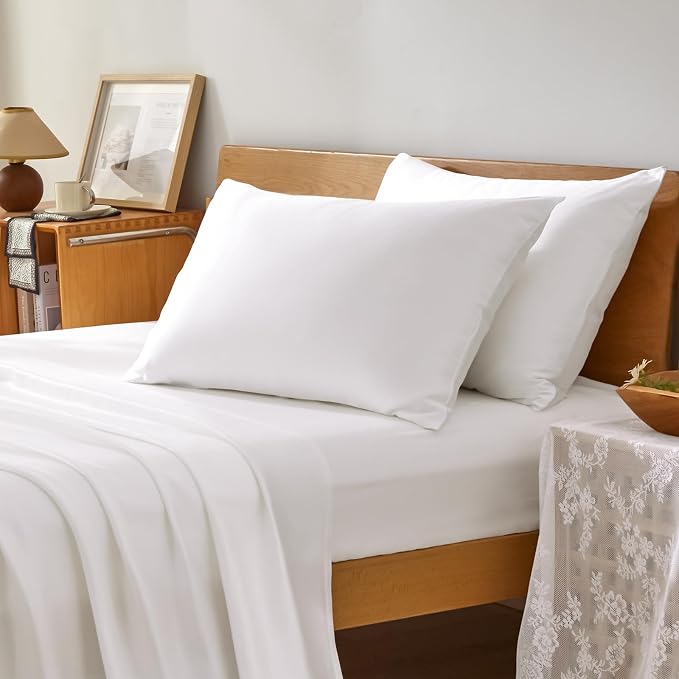 Homiest Cooling Pillow Cases King Size Set of 2, 100% Rayon Derived from Bamboo - Image 2