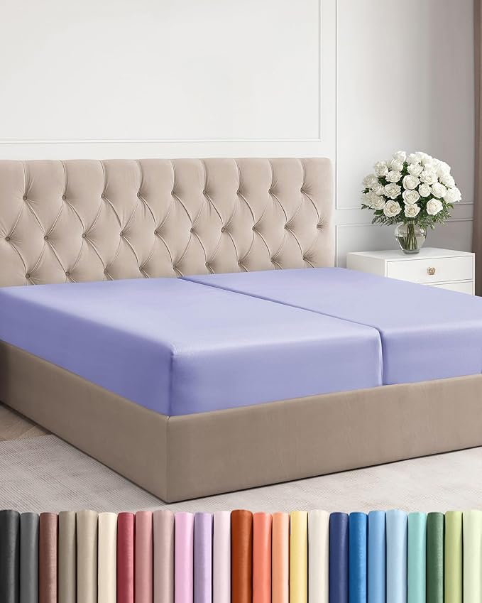 Split King Fitted Bed Sheet by CGKUnlimited
