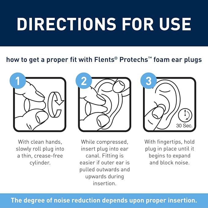 Flents Protechs Foam Ear Plugs, 10 Pair - Image 4