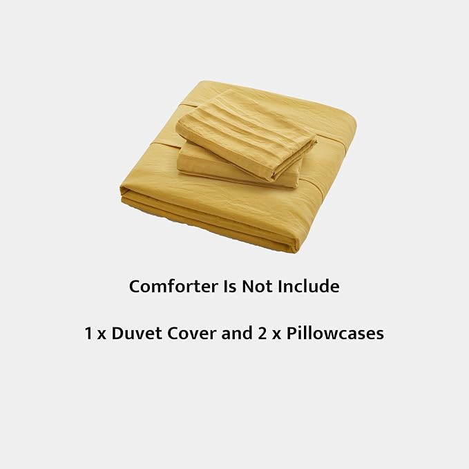 Oli Anderson Mist Yellow Duvet Cover Queen Size - Image 7