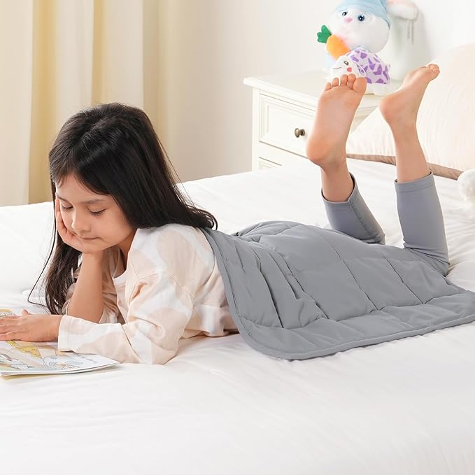 Topblan Weighted Lap Blanket 2 lbs, Summer Breathable Mini Weighted Lap Pad by Topblan