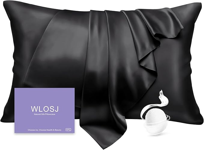 100% Silk Pillow Cases Standard Size Mulberry Silk Pillowcase by WLOSJ