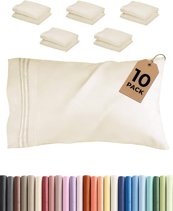 Standard Pillow Cases Set of 10 by CGKUnlimited