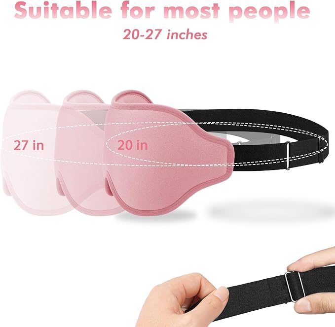 Sleep Eye Mask for Men Women, Sleeping Mask for Side Sleeper, Travel Blackout - Image 5