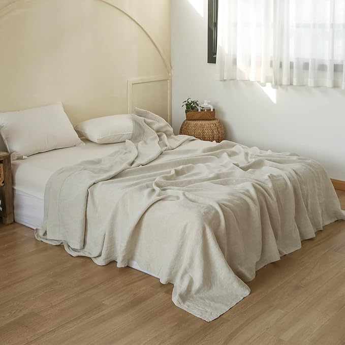 Simple&Opulence French Linen Flat Sheet by SimpleOpulence