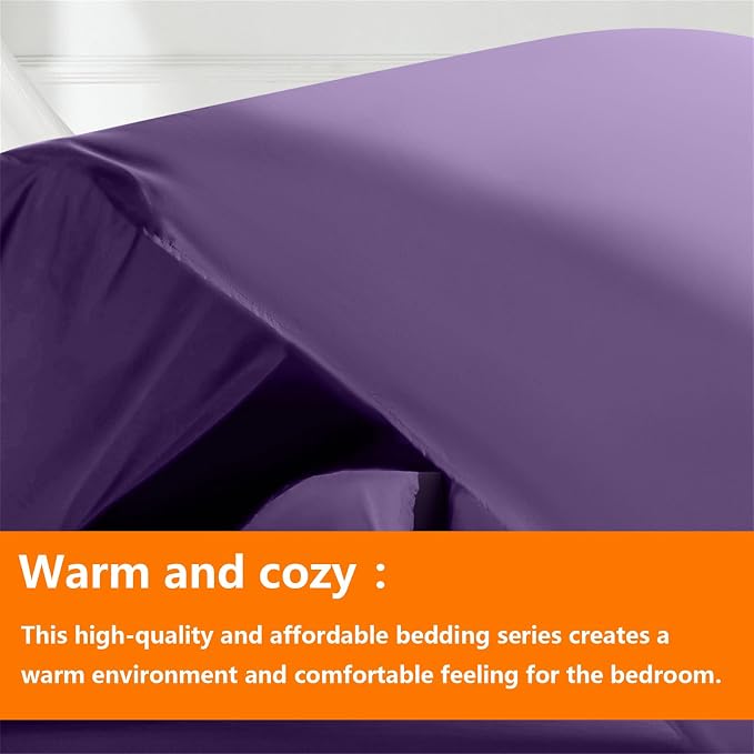 TAIMIT Purple Full Size Comforter Set - Image 2