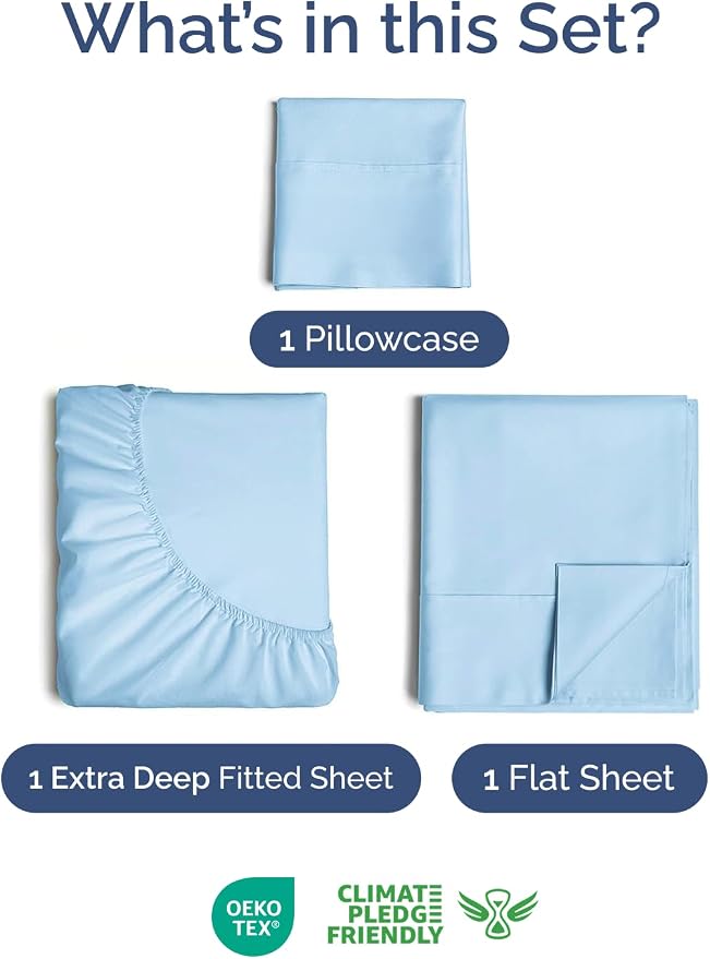 Extra Deep Twin Sheet Set - Image 2
