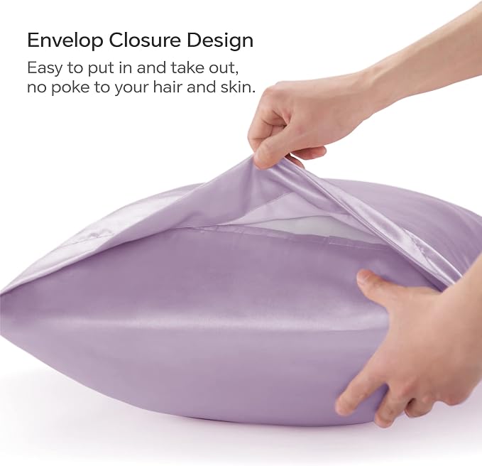 BEDELITE Satin Body Pillow Cover, Super Soft and Cooling Body Pillow Pillowcase - Image 4