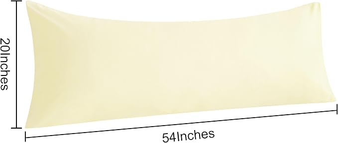 NTBAY Body Pillow Cases Set of 2, 2 Pack Brushed Microfiber 20x54 Pillow Cases - Image 3