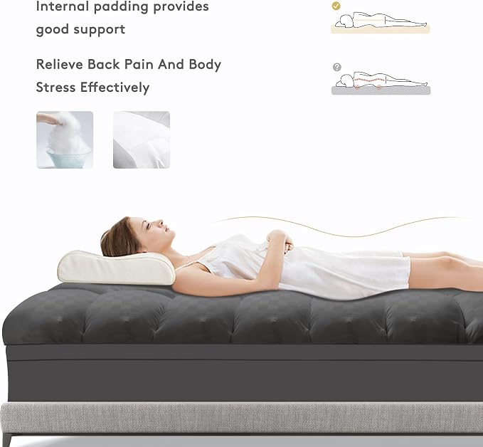 SameBed Mattress Topper Full, Extra Thick Mattress Pad Cover - Image 6