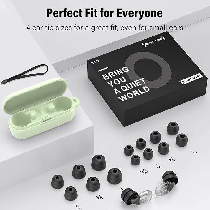 Ear Plugs for Sleeping 35dB Noise Cancelling Silicone Earplugs Single and - Image 7