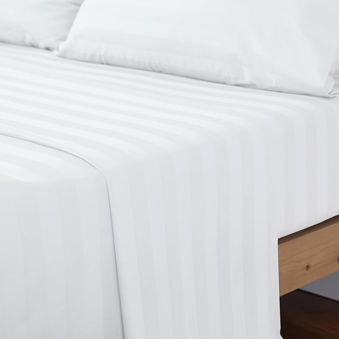 Cotton Cal King Flat Sheet Only, 600 Thread Count 100% Egyptian Cotton Top - Image 7