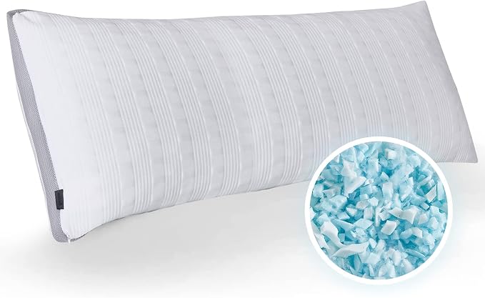 Meoflaw Cooling Pillows Body Size, Shredded Memory Foam Bed Pillows by Meoflaw