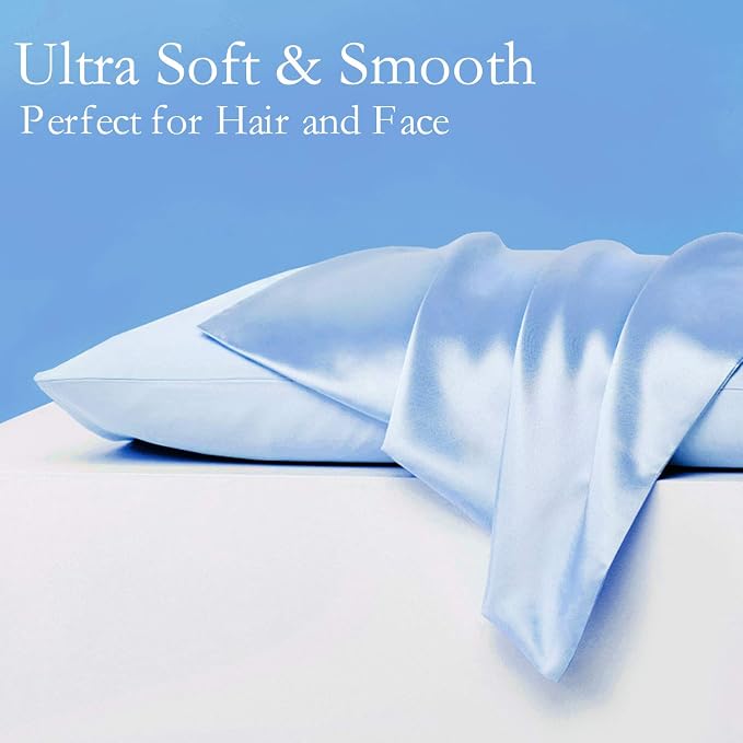 JOGJUE Silk Pillowcase for Hair and Skin 2 Pack 100% Mulberry Silk Bed - Image 3
