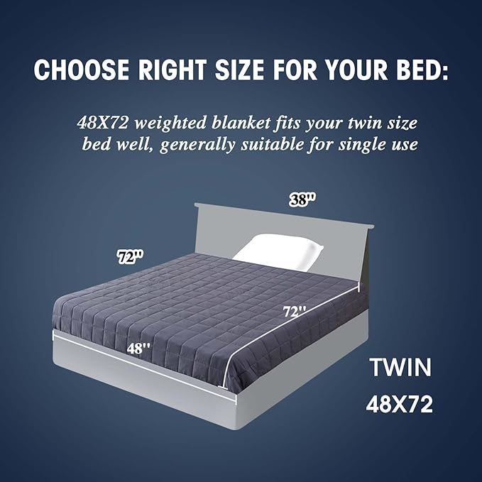 yescool Weighted Blanket for Adults Cooling Heavy Blanket for Sleeping Perfect - Image 2