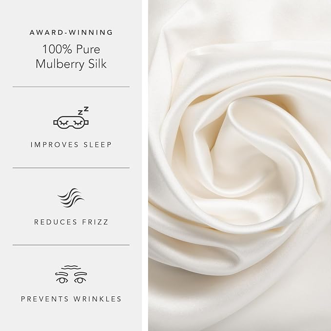 Fishers Finery 30mm 100% Pure Mulberry Silk Pillowcase, Quality Tested - Image 5