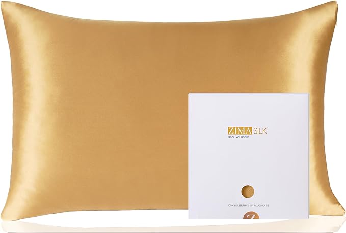ZIMASILK 100% Pure Mulberry Silk Pillowcase by ZIMASILK