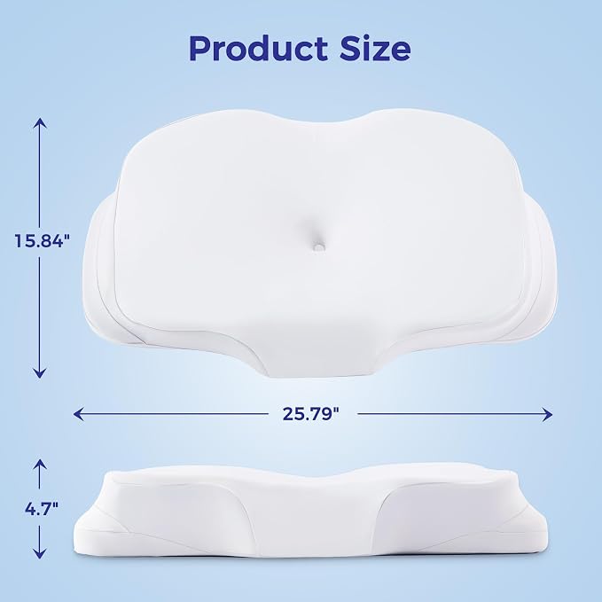 Cervical Neck Pillow for Pain Relief, Ergonomic Contour Pillow for Sleeping - Image 7