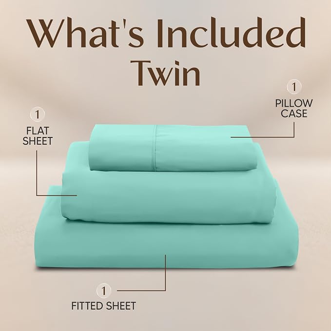 Utopia Bedding Twin Sheet Set – 3 Piece Bed Sheets - Image 3