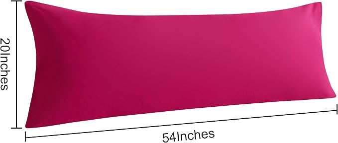 NTBAY Body Pillowcase Set of 2, 20x54 inches, Fade Resistant, Microfiber - Image 5