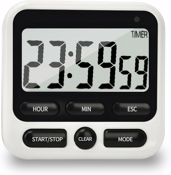 NKOVE Digital Kitchen Timer 24 Hour Clock and Alarm Function by Nkove