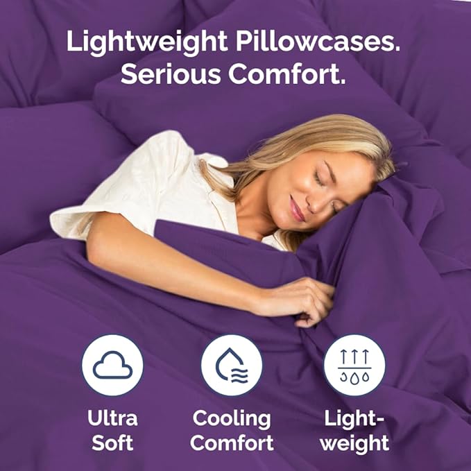 Body Pillowcases Set of 2-20x54 Long Body Pillow Case - Image 3