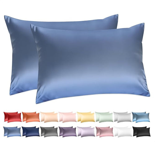 100% Cotton Queen Pillowcases Set of 2, Deep Dream 600 Thread Count Pillow Cases by DeepDream