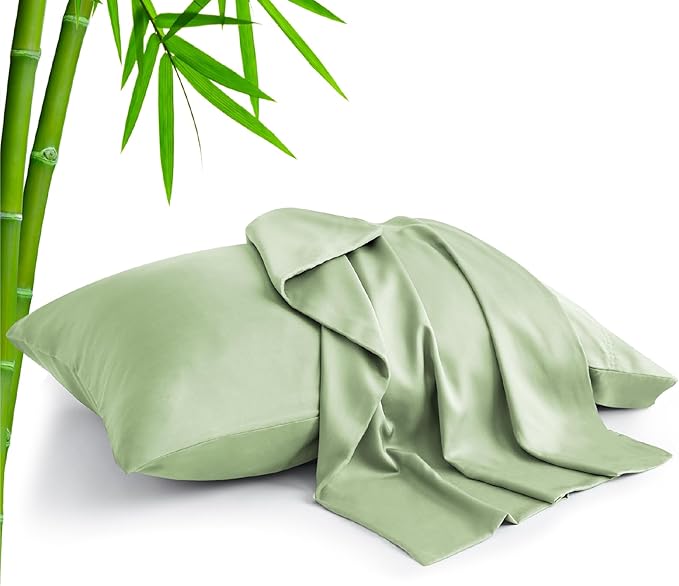 BEDELITE Standard Pillow Cases Set of 2, Rayon Derived from Bamboo, Cooling by BEDELITE