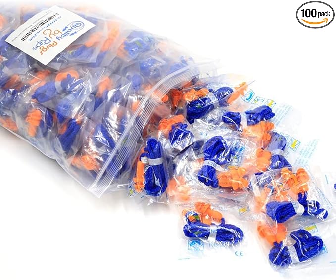 Quality Reusable Earplugs 100 Pair by QualityPlugsbyRips