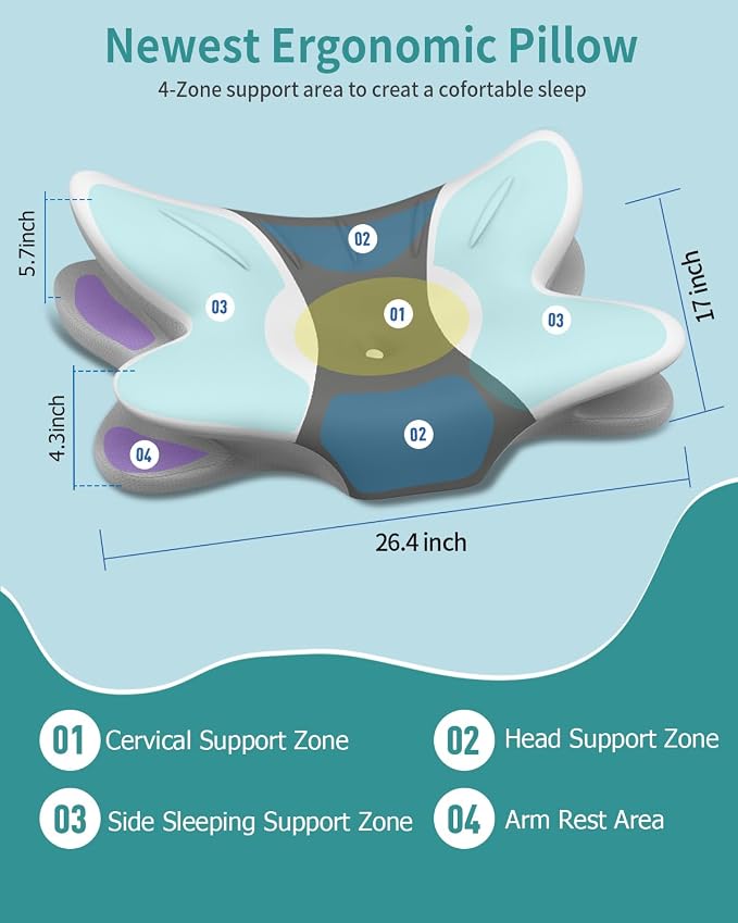Cervical Neck Pillow for Pain Relief - Image 4