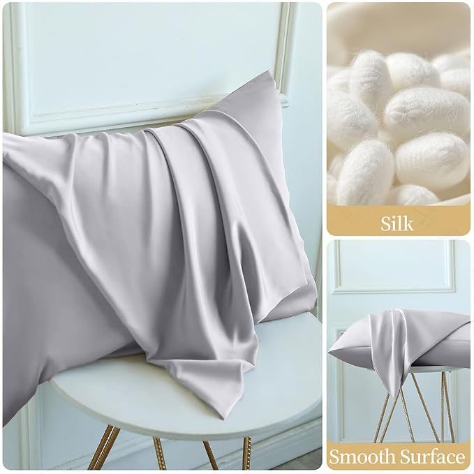 2 Pack Mulberry Silk Pillowcase - Image 6