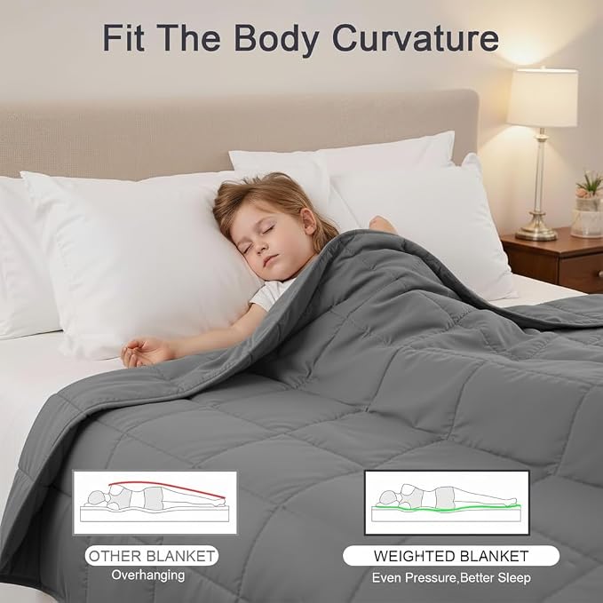 Weighted Blanket -5lbs 41"x60" Cooling Heavy Blanket - Image 2