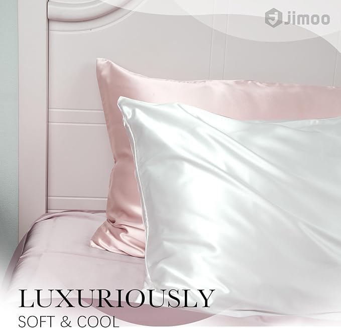100% Mulberry Silk Pillowcase for Hair and Skin, 22 Momme Pure Natural Silk - Image 3