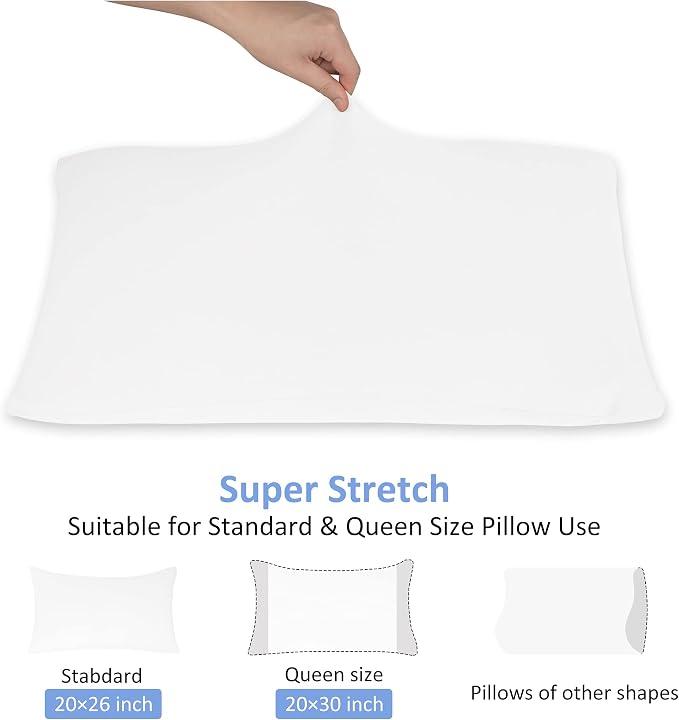 2-Pack Jersey Knit Pillow Cases Standard/Queen - Image 3