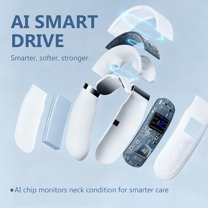 Neck Massager with Heat, Ultra-Lightweight Electric Pulse Device - Image 3