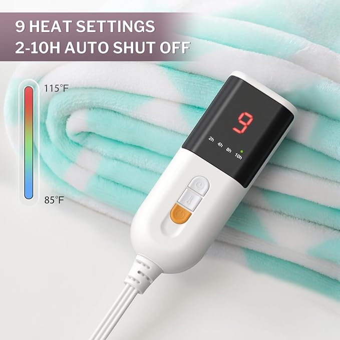 VENTIMI Electric Blanket Heated Throw, Fast Heating Blankets - Image 2