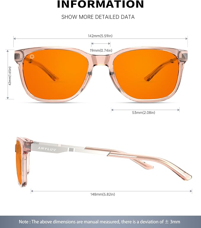 ANYLUV Blue Light Glasses for Men, Lightweight Computer Gaming Glasses - Image 3