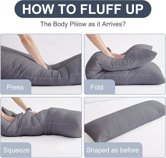DOWNCOOL Large Body Pillow Insert- Breathable Full Body Pillow - Image 4