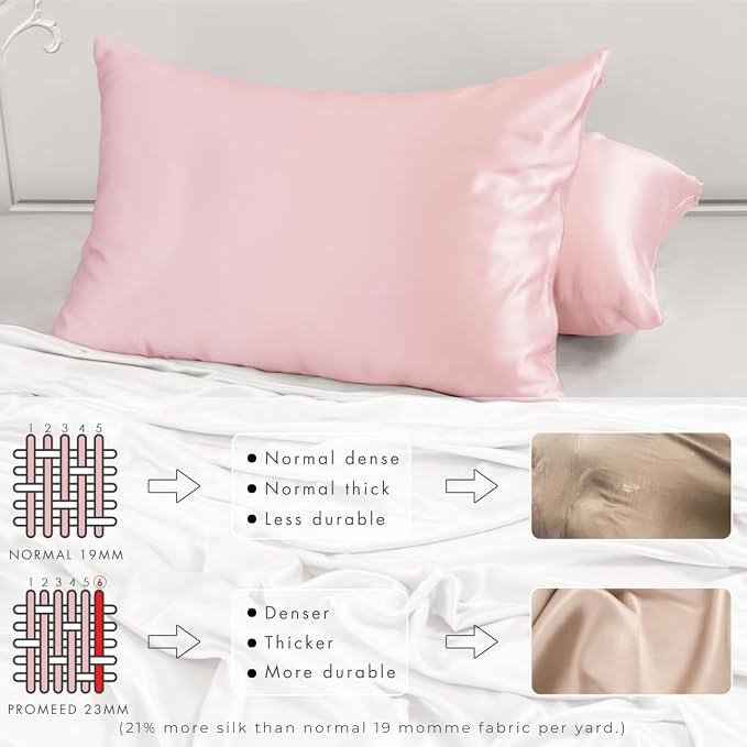 PROMEED 23 Momme Silk Toddler Pillowcase 2 Pack - Image 4