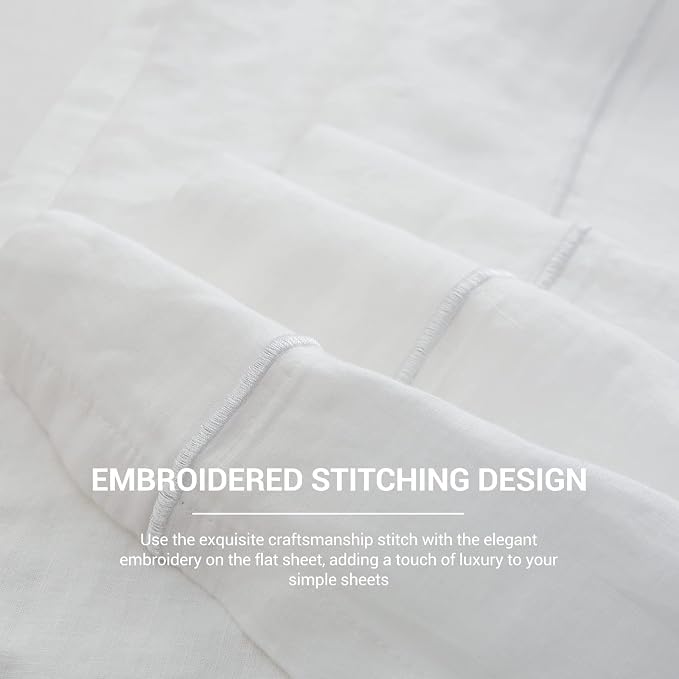Simple&Opulence French Linen Flat Sheet - Image 5