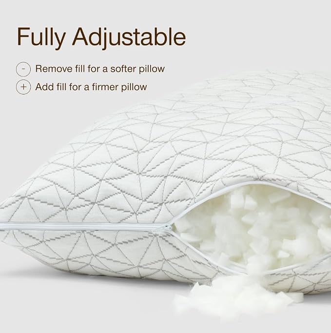 Coop Home Goods Original Adjustable Body Pillow, 20x54 Long Pillow - Image 2