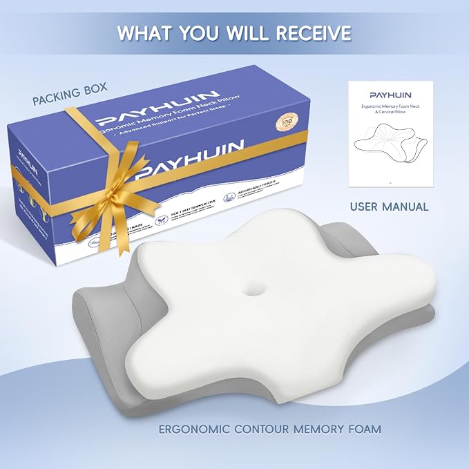 Cervical Neck Pillow, Memory Foam Pillows - Image 9