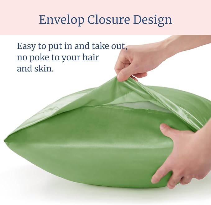 BEDELITE Satin Pillowcase for Hair and Skin, Super Soft and Cooling Similar to - Image 6