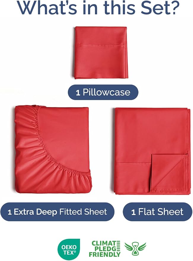 Extra Deep Twin Sheet Set - Image 2