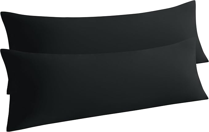 NTBAY Body Pillow Cases Set of 2, 2 Pack Brushed Microfiber 20x54 Pillow Cases by NTBAY