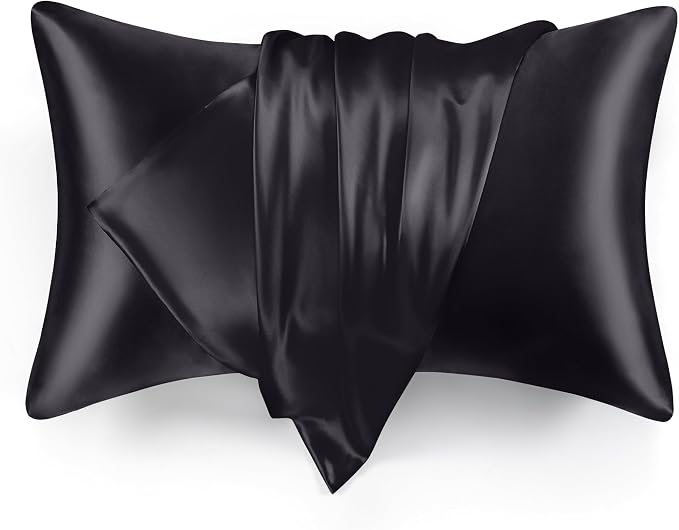 Love's cabin Satin Pillowcase Set of 2 King Size 20x36, Cooling Pillow Covers by Lovescabin
