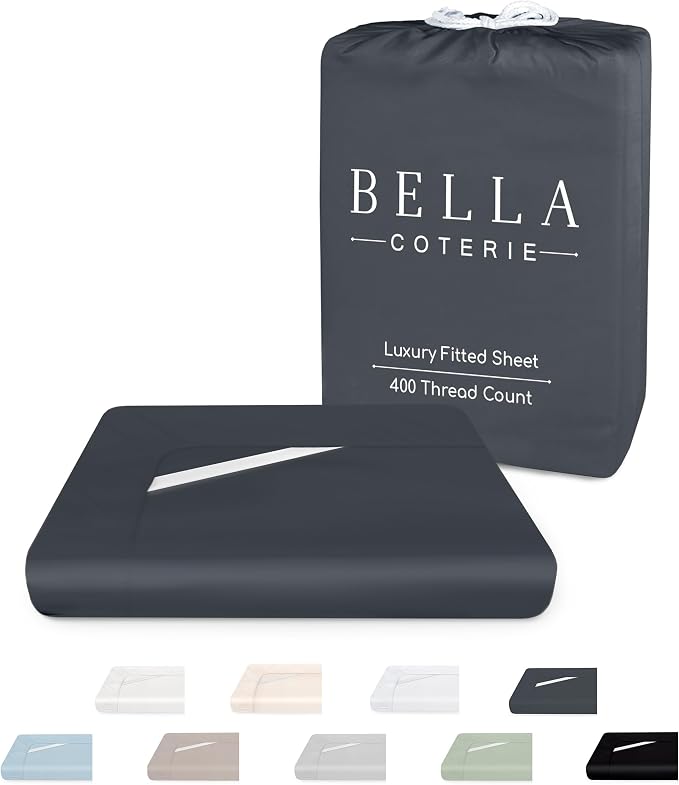 Bella Coterie Luxury Bamboo Viscose Cal King Size Fitted Sheet Only | 100% by BC