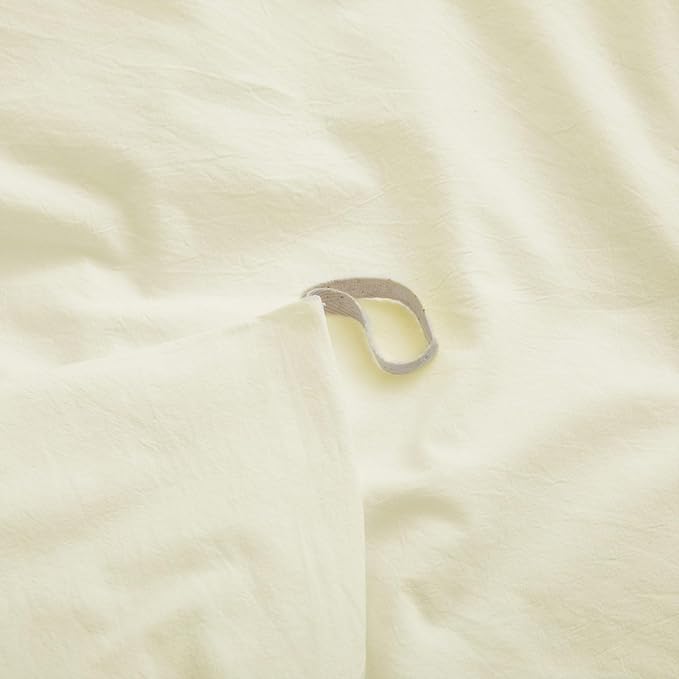 Cream White Cotton Duvet Cover - Image 4